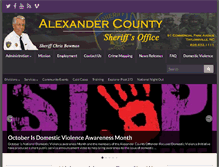 Tablet Screenshot of alexandersheriff.org